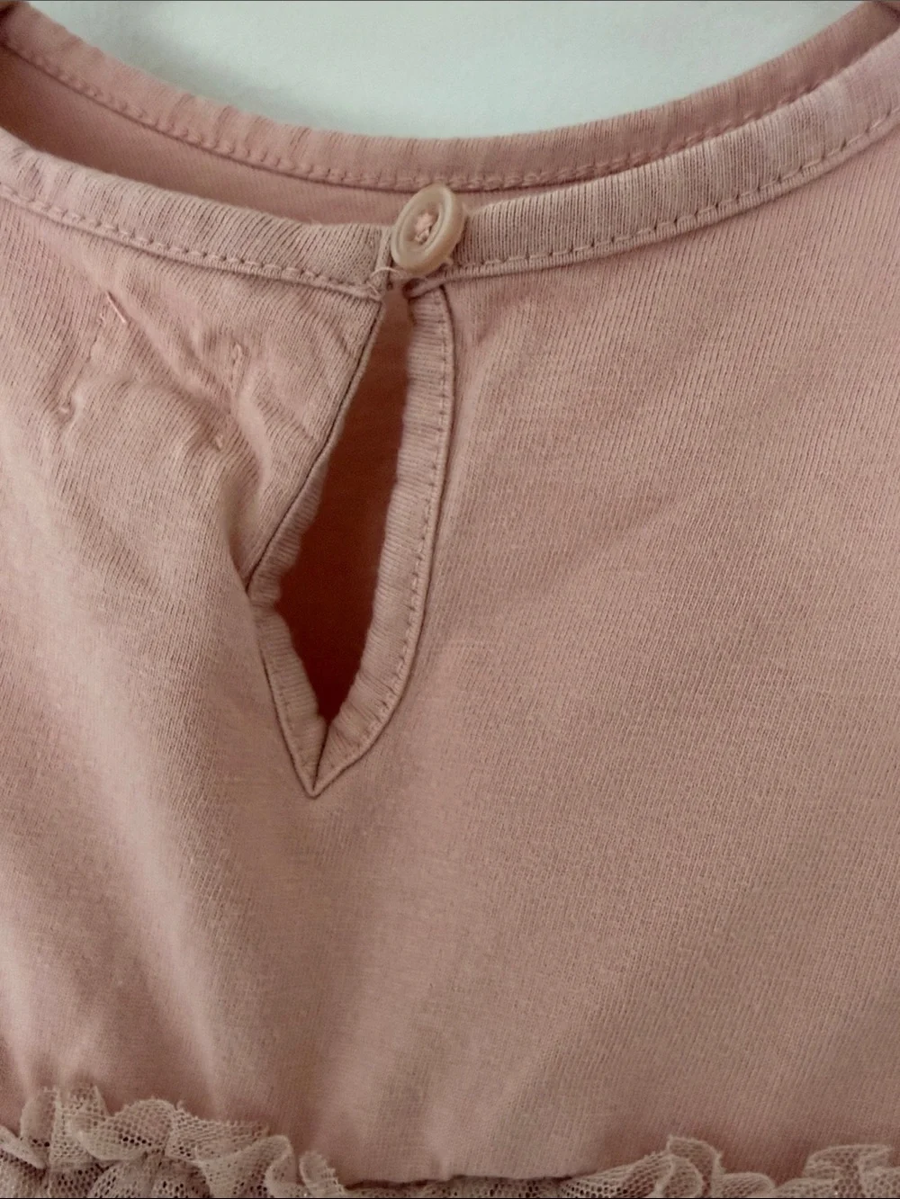BABY GAP Girls' Dusty Rose Long-Sleeve Tulle Peplum Top ADORABLE 2T